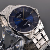 Tissot Chemin Des Tourelles Powermatic 80 Blue Dial Silver Steel Strap Watch for Men - T099.407.11.048.00