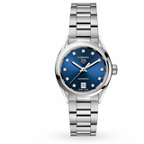 Tag Heuer Carrera Diamonds Blue Dial Silver Steel Strap Watch for Women - WBN2413.BA0621