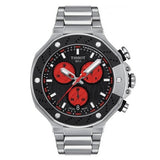 Tissot T Race Marc Marquez Limited Edition Black Dial Silver Steel Strap Watch for Men - T141.417.11.051.00