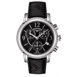 Tissot Dressport Chronograph Black Dial Black Leather Strap Watch for Women - T050.217.17.057.00