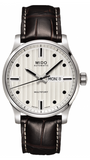 Mido Multifort Automatic Silver Dial Black Leather Strap Watch For Men - M005.430.16.031.80