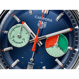 Tag Heuer Carrera Skipper Automatic Chronograph Blue Dial Blue Nylon Strap Watch for Men - CBS2213.FN6002