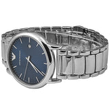 Emporio Armani Luigi Blue Dial Silver Steel Strap Watch For Men - AR11089