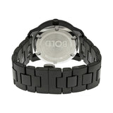 Movado Bold Black Dial Black Steel Strap Watch For Men - 3600047