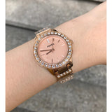 Fossil Jesse Crystal Rose Gold Dial Rose Gold Steel Strap Watch for Women - ES3020