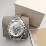 Michael Kors Whitney Chronograph Crystals Silver Dial Silver Steel Strap Watch For Women - MK6728