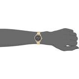 Tommy Hilfiger Brooke Black Dial Gold Steel Strap Watch for Women  - 1782019