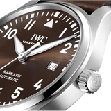 IWC Pilot's Watch Mark XVII Edition "Antoine De Saint Exupery" Brown Dial Brown Leather Strap Watch for Men - IW327003