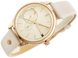 Tommy Hilfiger Brooke Quartz White Dial Cream Leather Strap Watch for Women  - 1782022