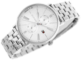 Tommy Hilfiger Jenna Quartz White Dial Silver Steel Strap Watch for Women - 1782068