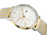 Tommy Hilfiger Jenna Quartz White Dial Two Tone Mesh Bracelet Watch for Women  - 1782074