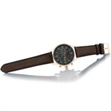 Hugo Boss Navigator Grey Dial Brown Leather Strap Watch for Men - 1513496