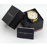 Tommy Hilfiger Kane White Dial Gold Mesh Bracelet Watch for Men - 1710403