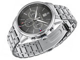 Tommy Hilfiger Kyle Chronograph Grey Dial Silver Steel Strap Watch for Men - 1791632