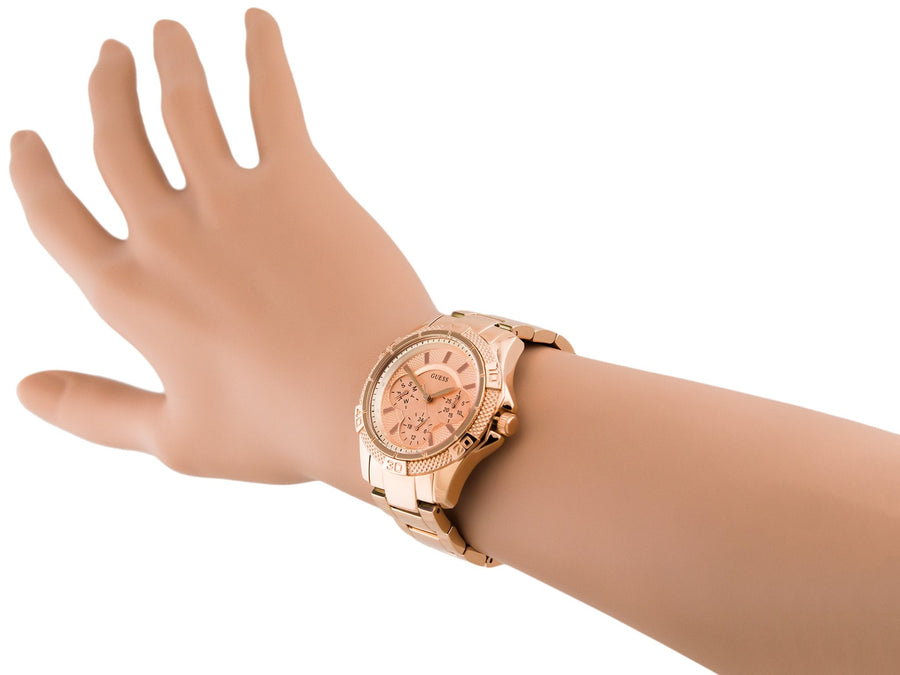 Guess Phantom Mini Rose Gold Dial Rose Gold Steel Strap Watch for Women - W0235L3