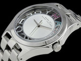Marc Jacobs Henry Skeleton Silver Dial Silver Steel Strap Watch for Women - MBM3262