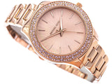 Michael Kors Lilane Quartz Rose Gold Dial Rose Gold Steel Strap Watch For Women - MK1068