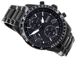 Hugo Boss Pilot Edition Chronograph Black Dial Black Steel Strap Watch for Men - 1513854