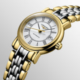 Longines Presence 25.5mm Automatic White Dial Two Tone Steel Strap Watch for Women - L4.321.2.11.7