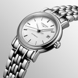 Longines Presence 25.5mm Automatic Stainless Steel Watch for Women - L4.321.4.72.6