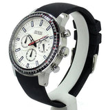 Guess Fuel Multifunction White Dial Black Rubber Strap Watch for Men - W0802G1