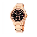 Tommy Hilfiger Claudia Black Dial Rose Gold Steel Strap Watch for Women - 1781820