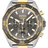 Hugo Boss Energy Chronograph Grey Dial Two Tone Steel Strap Watch For Men - 1513974