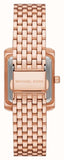 Michael Kors Emery Three-Hand White Dial Rose Gold Steel Strap Watch for Women - MK4743