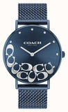 Coach Perry Blue Dial Blue Mesh Bracelet Watch for Women - 14503824