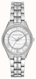 Michael Kors Lauryn Mother of Pearl Dial Silver Steel Strap Watch for Women - MK3900