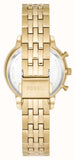 Fossil Neutra Chronograph Gold Dial Gold Steel Strap Watch for Women - ES5219