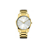 Calvin Klein City Silver Dial Gold Steel Strap Watch for Men - K2G21546