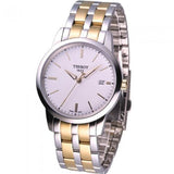 Tissot T Classic Dream White Dial Two Tone Steel Strap Watch for Men - T033.410.22.011.01