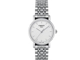 Tissot Everytime Small White Dial Silver Mesh Bracelet Watch For Women - T109.210.11.031.00