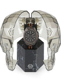 Philipp Plein Octagon Black Grey Black And Orange Silicone Strap Watch for Men - PWTBA0523