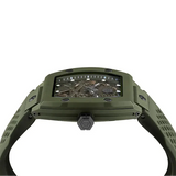 Philipp Plein The Skeleton Green Dial Green Silicone Strap Watch for Men- PWVBA0223