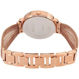 Guess Chiffon Rose Gold Dial Mesh Bracelet Watch For Women - W1083L3