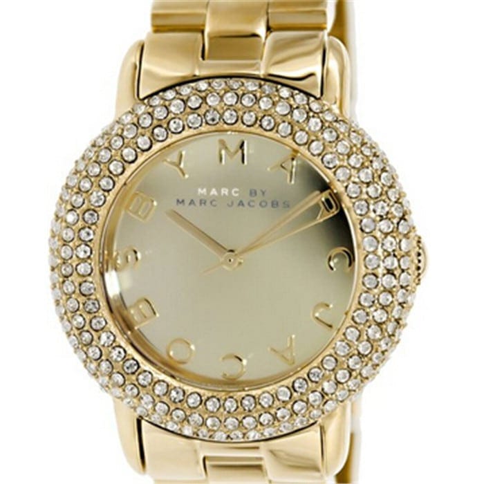 Marc Jacobs Marci Gold Dial Gold Steel Strap Watch for Women - MBM3191