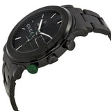 Gucci G Chrono Black Dial Black Steel Strap Watch For Men - YA101331