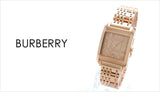 Burberry Nova Check Quartz Rose Gold Dial Rose Gold Steel Strap Watch for Women - BU1578