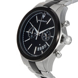 Maserati Circuito Chronograph Black Dial Two Tone Steel Strap Watch For Men - R8873627003