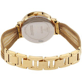 Guess Chiffon Gold Dial Gold Mesh Bracelet Watch For Women - W1083L2