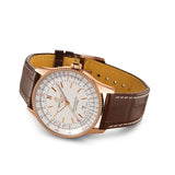 Breitling Navitimer Automatic 41 Silver Dial Brown Leather Strap Watch for Men - R17326211G1P1