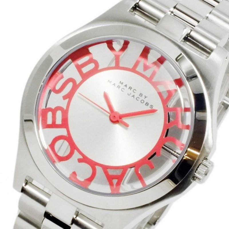 Marc Jacobs Henry Silver Dial Silver Steel Strap Watch for Women - MBM3294
