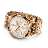 Breitling Premier B01 Chronograph 42 White Dial Rose Gold Steel Strap Watch for Men - RB0145371G1R1