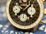 Breitling Navitimer 1959 Edition Black Dial Brown Leather Strap Watch for Men - RB0910371B1X1