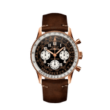 Breitling Navitimer 1959 Edition Black Dial Brown Leather Strap Watch for Men - RB0910371B1X1