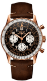 Breitling Navitimer 1959 Edition Black Dial Brown Leather Strap Watch for Men - RB0910371B1X1