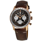 Breitling Navitimer 1959 Edition Black Dial Brown Leather Strap Watch for Men - RB0910371B1X1