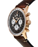 Breitling Navitimer 1959 Edition Black Dial Brown Leather Strap Watch for Men - RB0910371B1X1